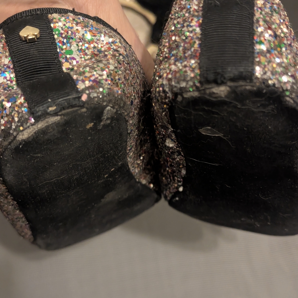 Kate Spade Gold and Multi Glitter Slipper Flats - Picture 10 of 16
